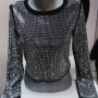 Дамска лъскава блуза , снимка 1 - Блузи с дълъг ръкав и пуловери - 43290313
