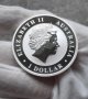 Инвестиционна сребърна монета 1 унция 1 Dollar - Elizabeth II 4th Portrait - Australian Kookaburra, снимка 2
