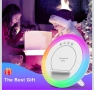 Нощна лампа Bluetooth високоговорител със светлина, безжично зарядно, атмосферна лампа за спалня., снимка 5