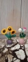 ръчно плетени цветя, снимка 8