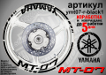 Yamaha MT-07 кантове и надписи за джанти ymt07-r-green1, снимка 2