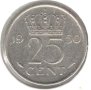 Netherlands-25 Cents-1950-KM# 183-Juliana, снимка 1 - Нумизматика и бонистика - 43837716