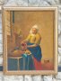 Маслена картина/Млекарката-Ян Вермеер,1658(старо копие)/, снимка 2
