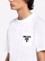 PRADA Chenille Pocket Logo Slim Fit Мъжка Тениска size XXL (XL), снимка 1 - Тениски - 36964812
