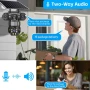Соларна Камера с 4G 12 MP Външна Безжична Wifi CCTV V380, снимка 3