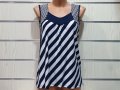 Нова дамска елегантна моряшка блуза без ръкави, райе, снимка 9