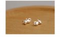 Сребърни Обеци Котенце - 925 печат сребро BT408, снимка 4