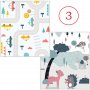 Голямо меко килимче за игра и гимнастика - двулицево 2 х 1.8м, снимка 4