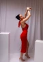 Елегантна червена рокля , снимка 2