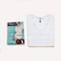  Playtex черни,бели 100%/97% памучни потници,тениски и блузи на едро памучен потник памучна тениска, снимка 4 - Тениски - 33315603