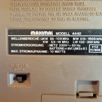 Касетофон "Maximal" 4440, снимка 8 - Радиокасетофони, транзистори - 44909454