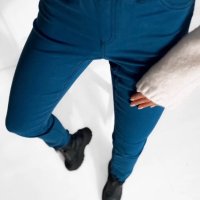 Панталон тип Jeggings в синьо  , снимка 2 - Панталони - 43982101