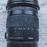 Sigma 17-70 f/2.8-4 DC Macro OS HSM Contemporary за Canon EF-S -чудесна опция за Sony E тела с MC-1, снимка 1 - Обективи и филтри - 43152551