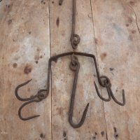 Кука за дране,ченгел,ковано желязо, снимка 1 - Антикварни и старинни предмети - 32418911