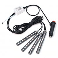 Музикален RGB LED Контролер със Звуков Контрол и 4 RGB LED ленти, снимка 3 - Аксесоари и консумативи - 27791847