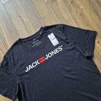 Страхотна мъжка тениска JACK & JONES размер  XL , нова с етикет , снимка 3 - Тениски - 40596255