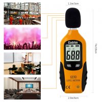 Уред за измерване нивото на звука, самокалибриращ се шумомер с LCD дисплей, обхват на измерване 40-1, снимка 4 - Други инструменти - 35470869