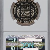 1994-P World Cup 50c - NGC PF 70 - USA Commemorative Half Dollar Coin, снимка 2 - Нумизматика и бонистика - 43773377