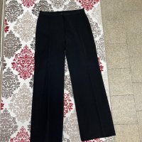 Дамски черен панталон с широки крачоли, снимка 3 - Панталони - 43712813