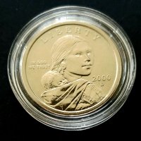 Оригинална монета.САЩ.. Един Американски долар 2000  г., снимка 4 - Нумизматика и бонистика - 32933049