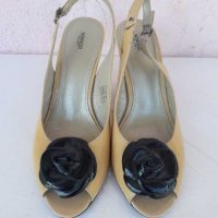 Обувки на ток жълти, 39 номер , снимка 4 - Дамски обувки на ток - 28539744