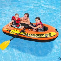  Двуместна лодка - Intex, оранжев, Automat, снимка 2 - Водни спортове - 33447657