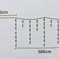 Коледна украса 180 броя LED тип Ледени висулки. IP44 влагоустойчивост., снимка 8 - Декорация за дома - 43894703