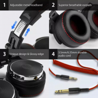 Професионални слушалки OneOdio Studio Pro-50, Hi-res,20Hz-40kHz,32 Ом, 1600 mw,6.35 mm/3.5mm Jack, снимка 8 - Слушалки и портативни колонки - 36544965