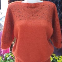Блузони и пуловери от мохер-ръчно плетиво, снимка 3 - Блузи с дълъг ръкав и пуловери - 32547561
