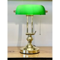 Настолна лампа "Банкер" (зелена), снимка 1 - Настолни лампи - 44114116