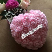  Голямо, средно и малко Мече от рози, снимка 5 - Подаръци за жени - 37819734