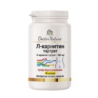 Dr. Nature Л карнитин тартрат, 90 капсули