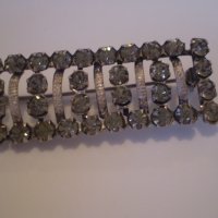 Стара Брошка кристал с сребърно покритие , снимка 14 - Антикварни и старинни предмети - 37983388