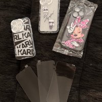 Кейс Iphone 15 Pro Karl Lagerfeld и Minnie Mouse с безплатен протектор, снимка 5 - Калъфи, кейсове - 43733306