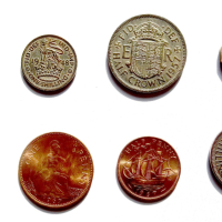 Комплект 8 английски исторически монети, снимка 3 - Нумизматика и бонистика - 44908535