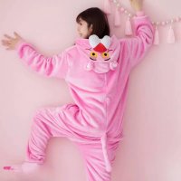 !ПОСЛЕДНИ БРОЙКИ L и XL! Пухкава пижама, Костюми тип onesie и kigurumi, ПИНКО РОЗОВАТА ПАНТЕРА , снимка 4 - Пижами - 38312213