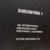 Субуфер JBL SUBCONTROL 1 , снимка 7 - Тонколони - 36946967