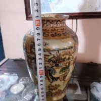 Сатцума Satsuma стара голяма ваза порцелан маркировка, снимка 5 - Антикварни и старинни предмети - 43170850