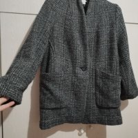 Палтенце сив меланж H&m Л размер, снимка 11 - Палта, манта - 43449514