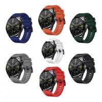 Силиконова каишка HUAWEI Watch GT 3, GT 3 Pro – 42/ 46mm Orange оранжева, снимка 3 - Каишки за часовници - 38088646