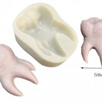 3D Грамаден корен зъб силиконов молд форма калъп фондан шоколад гипс , снимка 1 - Форми - 28873869