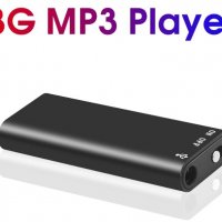 Ултра Лек Тънък Диктофон МР3 Плеър Флаш Драйв 8GB Собствена Памет MP3 USB Трансфер Аудио Музика, снимка 1 - MP3 и MP4 плеъри - 39067978