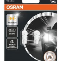 LED крушки Osram W5W Standard 6000K, 12V, 0,5W Студено бяла, снимка 1 - Аксесоари и консумативи - 43723282