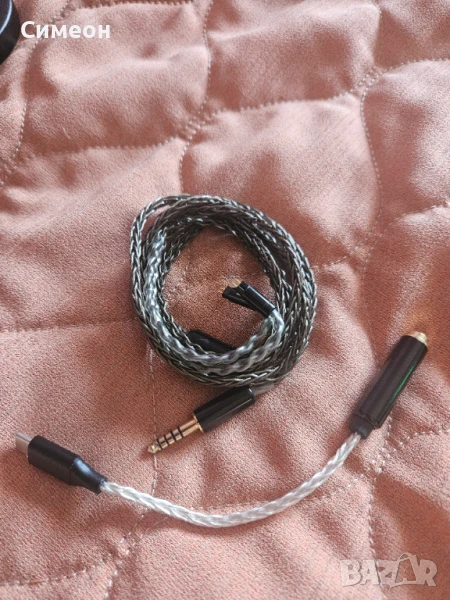 Кабел 0.78mm 2 Pin 4.4mm Balanced + Type C adapter , снимка 1