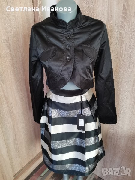 Късо сако сатен, снимка 1