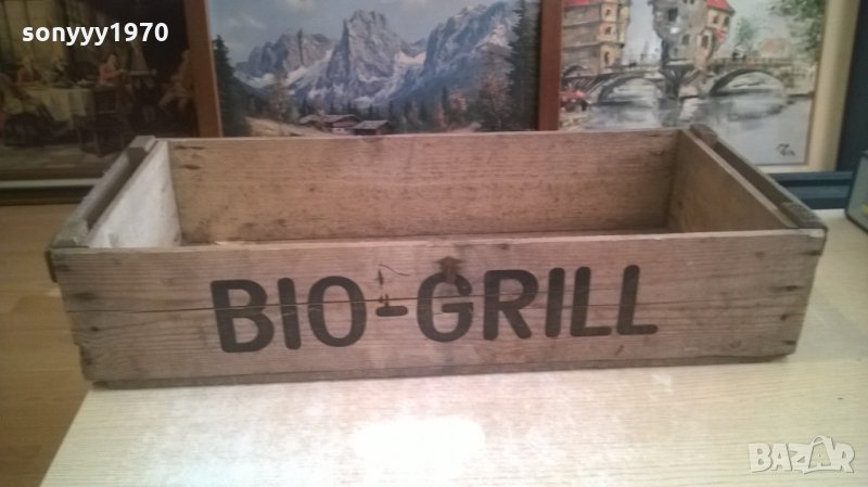 bio-gril дървен сандък-за колекция-71х30х15см-внос холандия, снимка 1