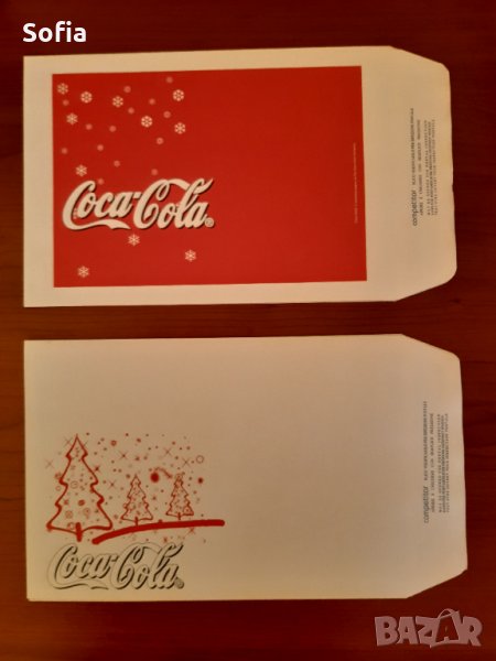 Кока Кола Колекция Coca-Cola/ Пощенски Коледни Пликове-90те, снимка 1