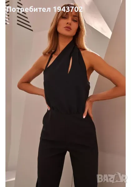 Елегантен дамски гащеризон в черен цвят M502 MOE, снимка 1