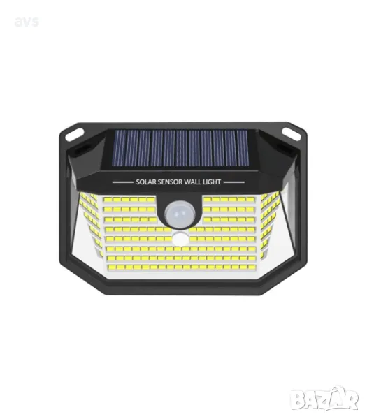 LED соларен прожектор SOLIGHT T PHOTO & PIR сензор 1W 6400K VITO черен, снимка 1