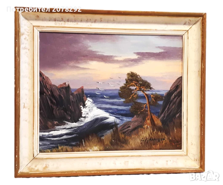 Стара картина от S.Magnusson, снимка 1